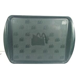 Vintage McDonald's Restaurant Serving Tray Green Plastic 17" x 12" Original